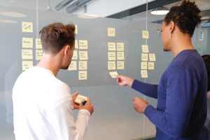 Employees examining what is a product roadmap